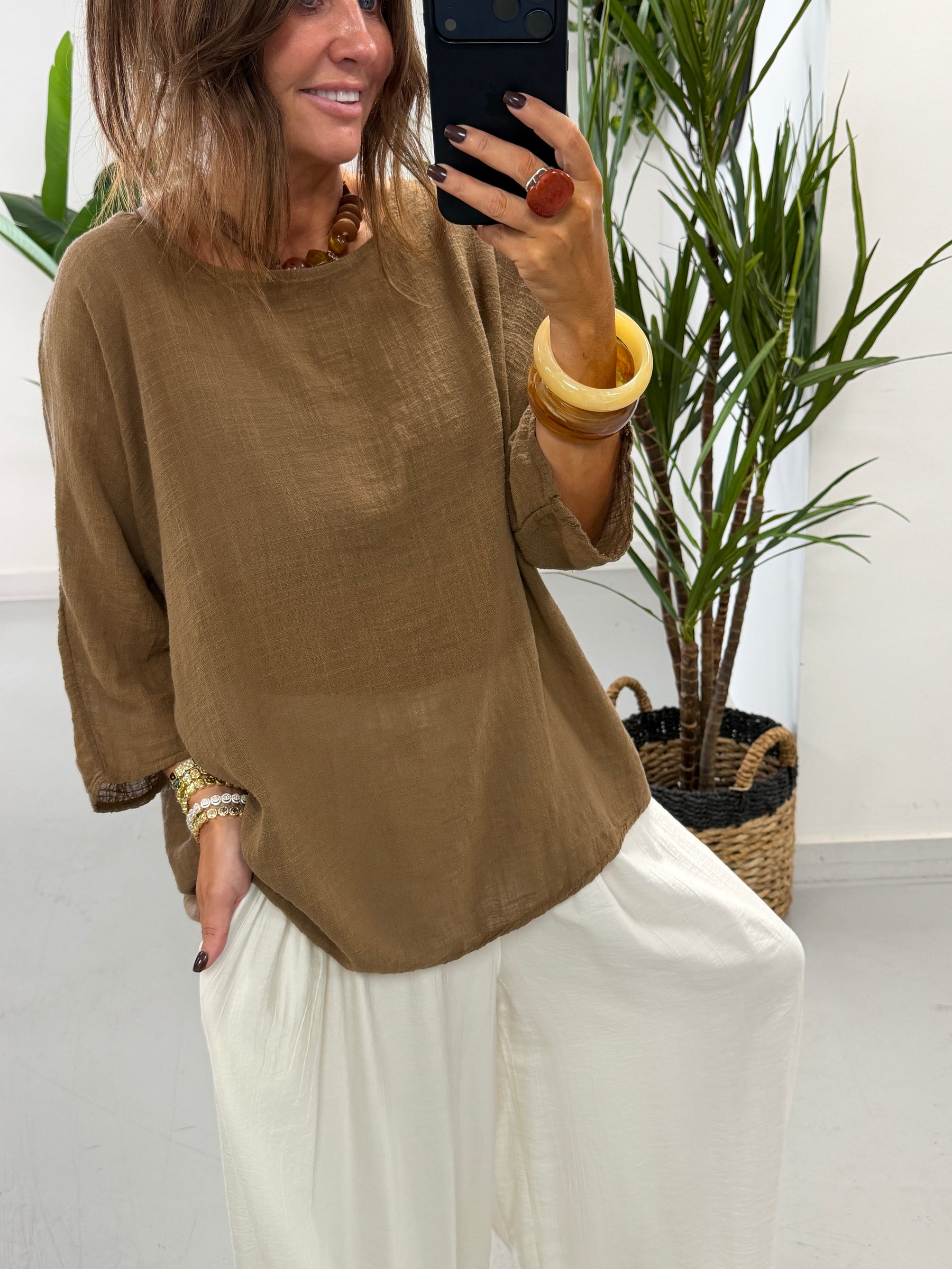 Basic Cotton Top - Copper Size 2