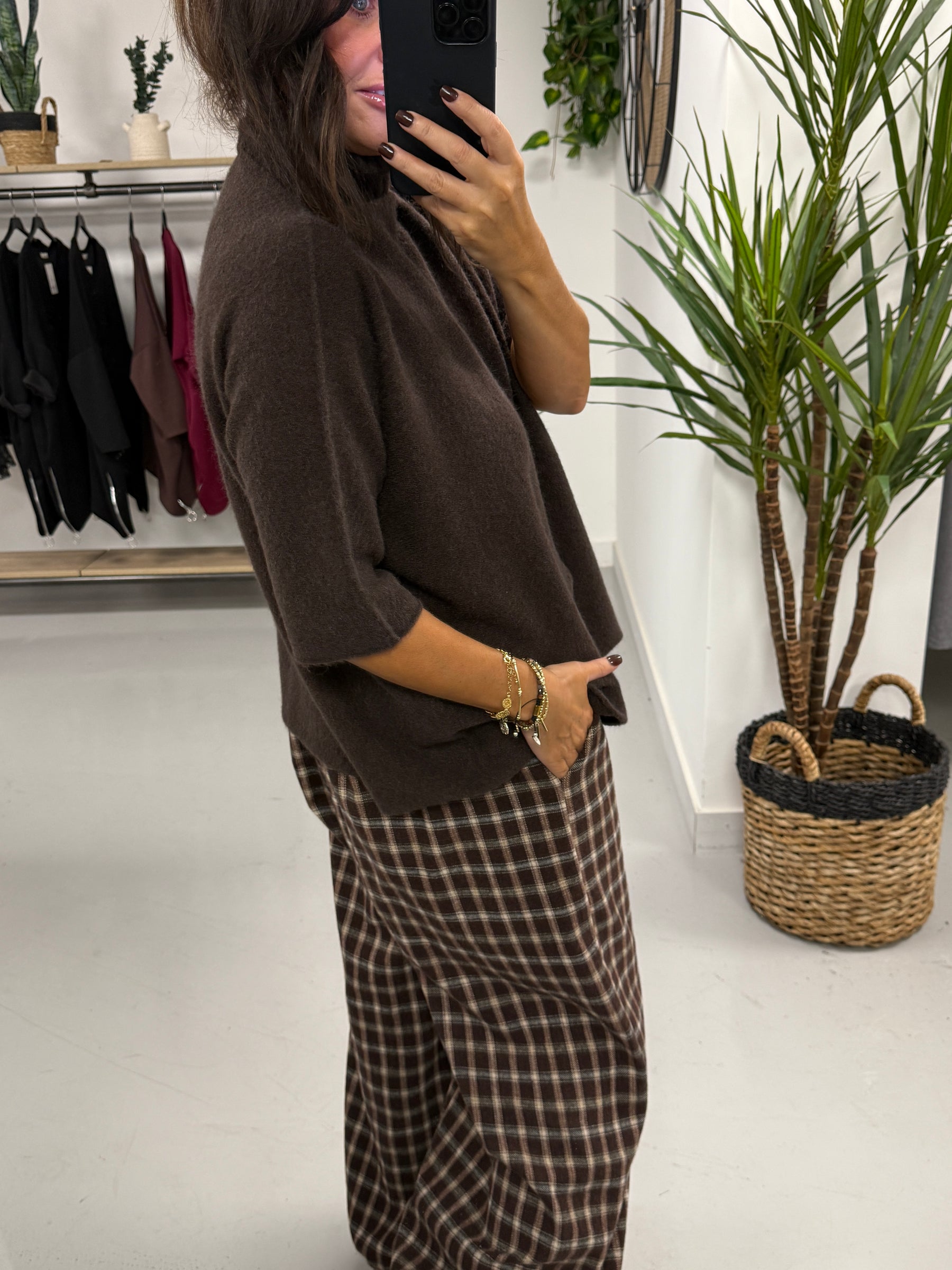 Oakley Crop Sleeve Knit - Dark Chocolate (Due in next couple of days)