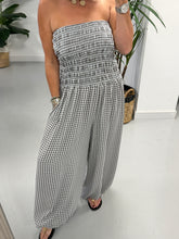 PRE ORDER The Gingham Balloon Leg Jumpsuit- Black