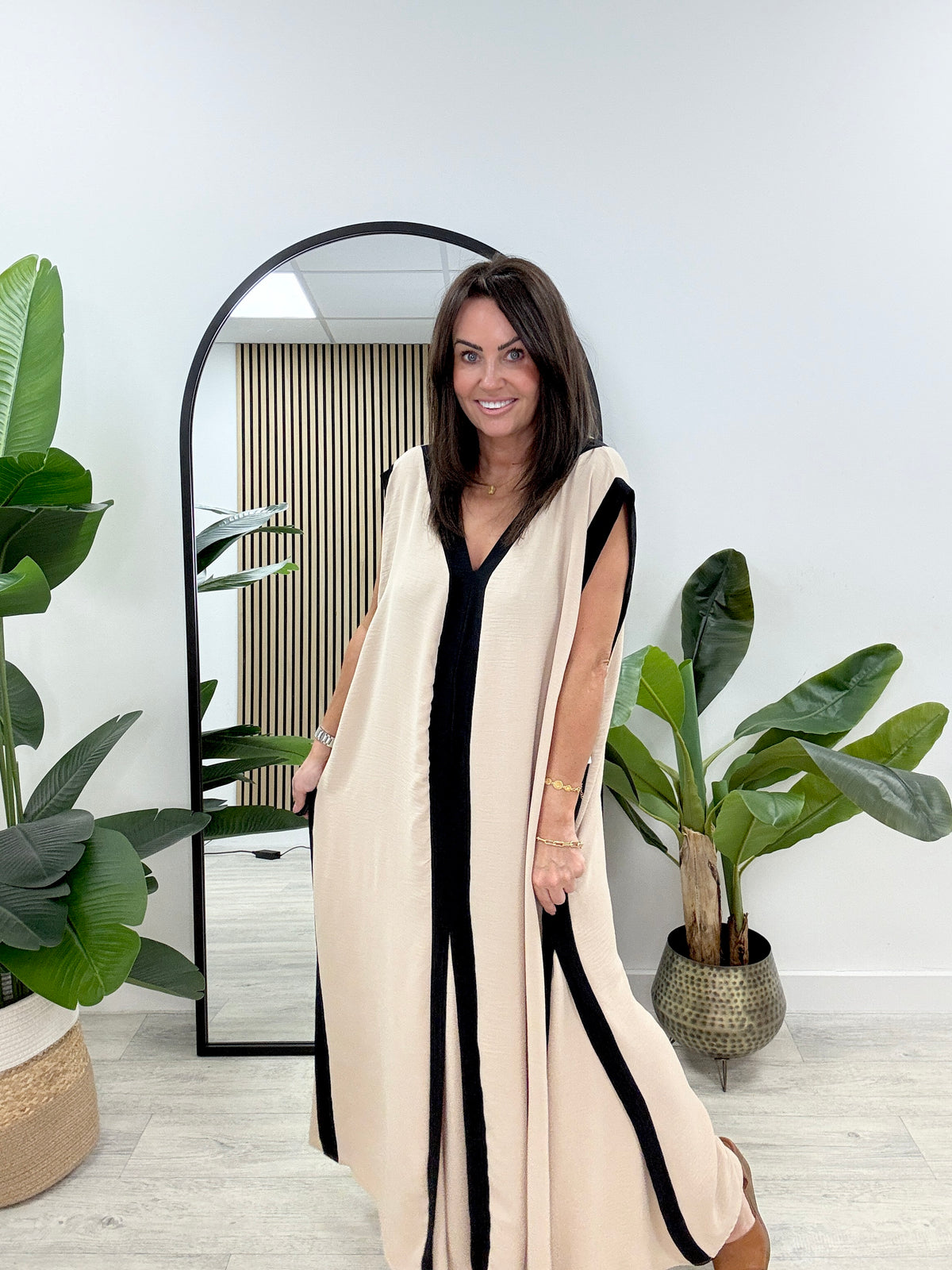 The Remie Maxi Dress - Stone