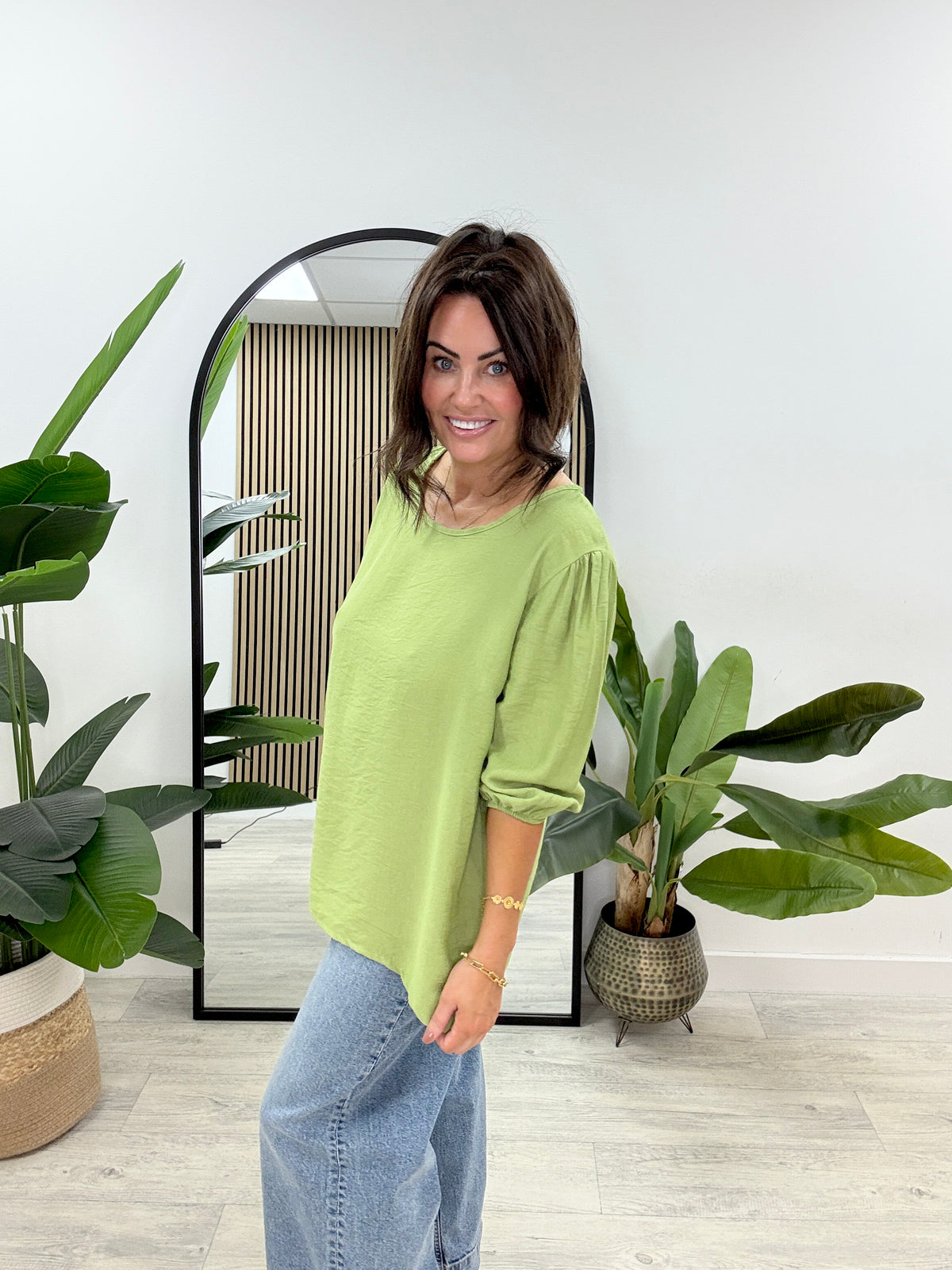Dolcie Necklace Top - Pistachio