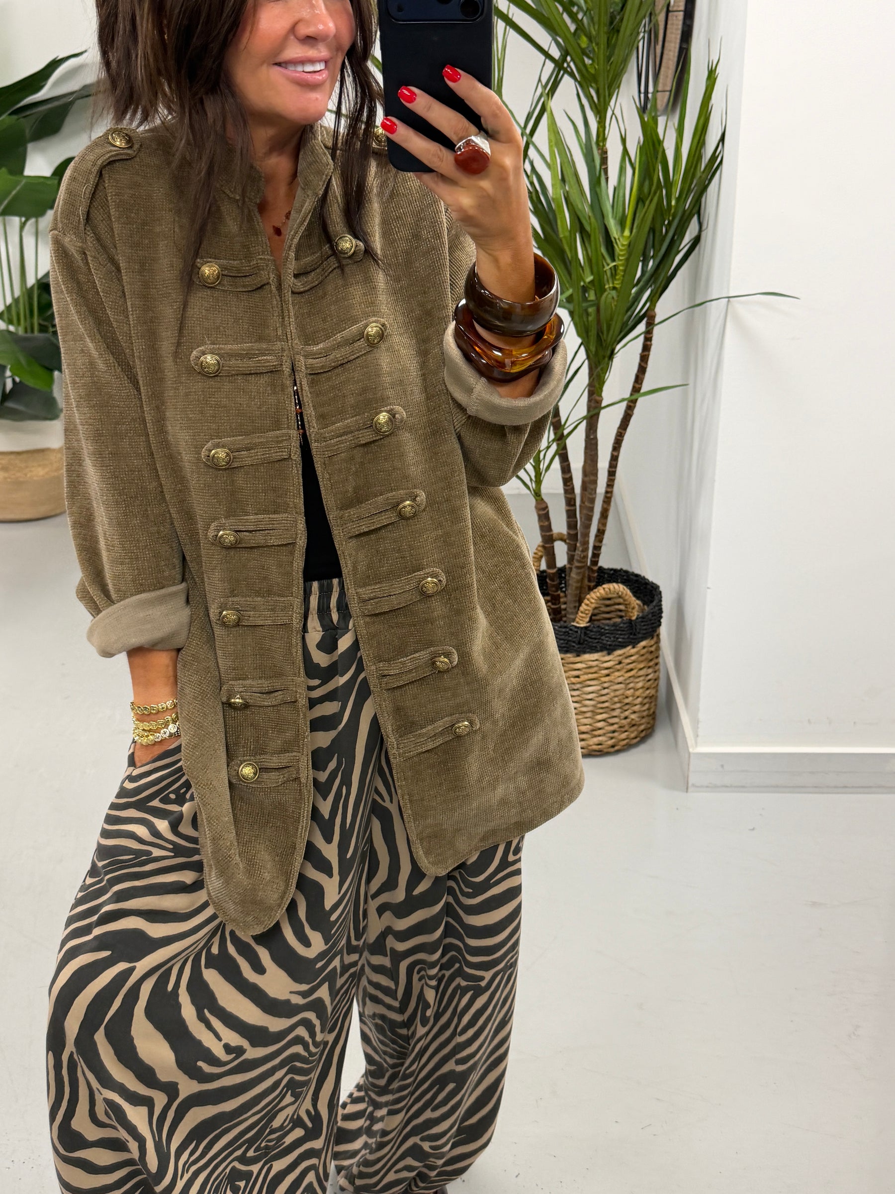The Big Softie Military Jacket - Taupe