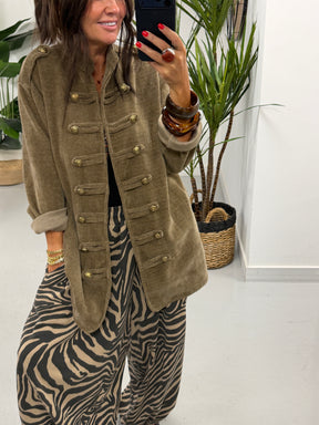 The Big Softie Military Jacket - Taupe