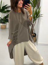 Mixed Military High Low- Taupe
