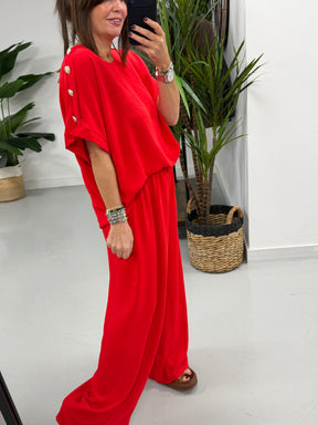 Military Two Piece - Red