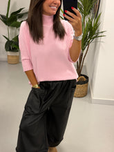 Crop Sleeve Knit - Pink