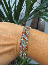 Multi Coloured 6 Stack Bracelet