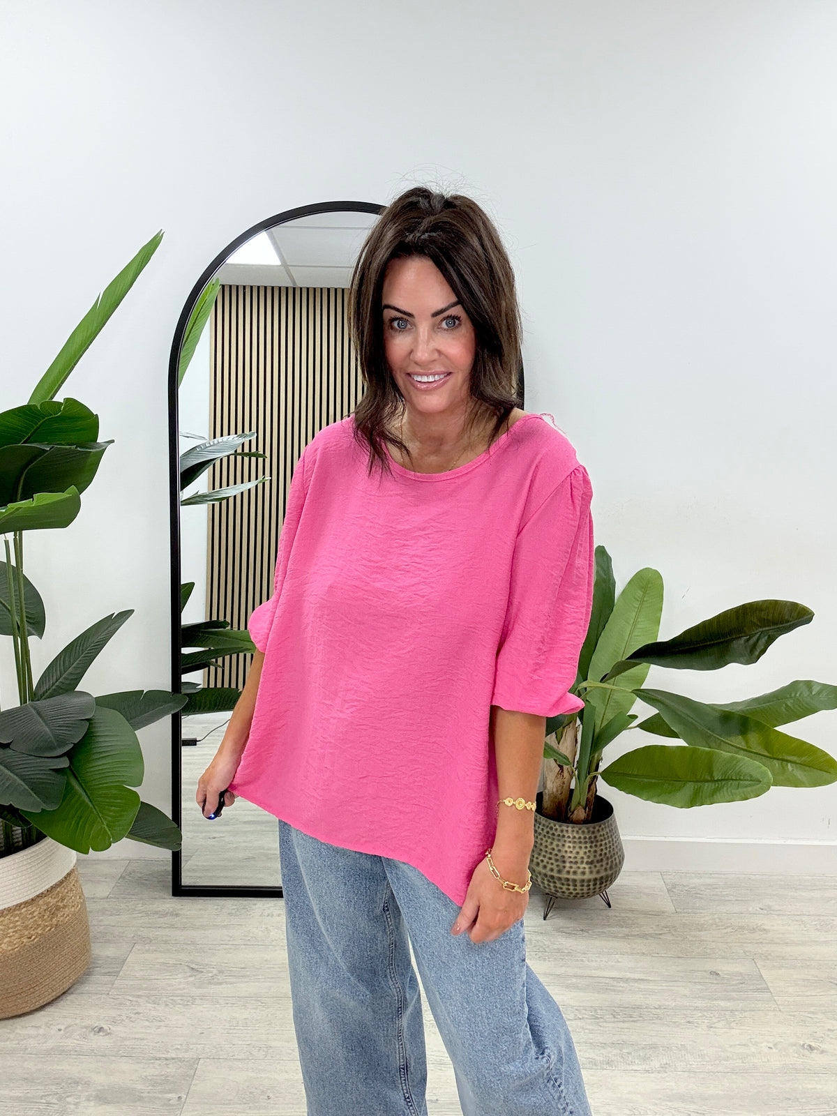 Dolcie Necklace Top - Cerise