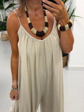 Driftwood Disc Necklace