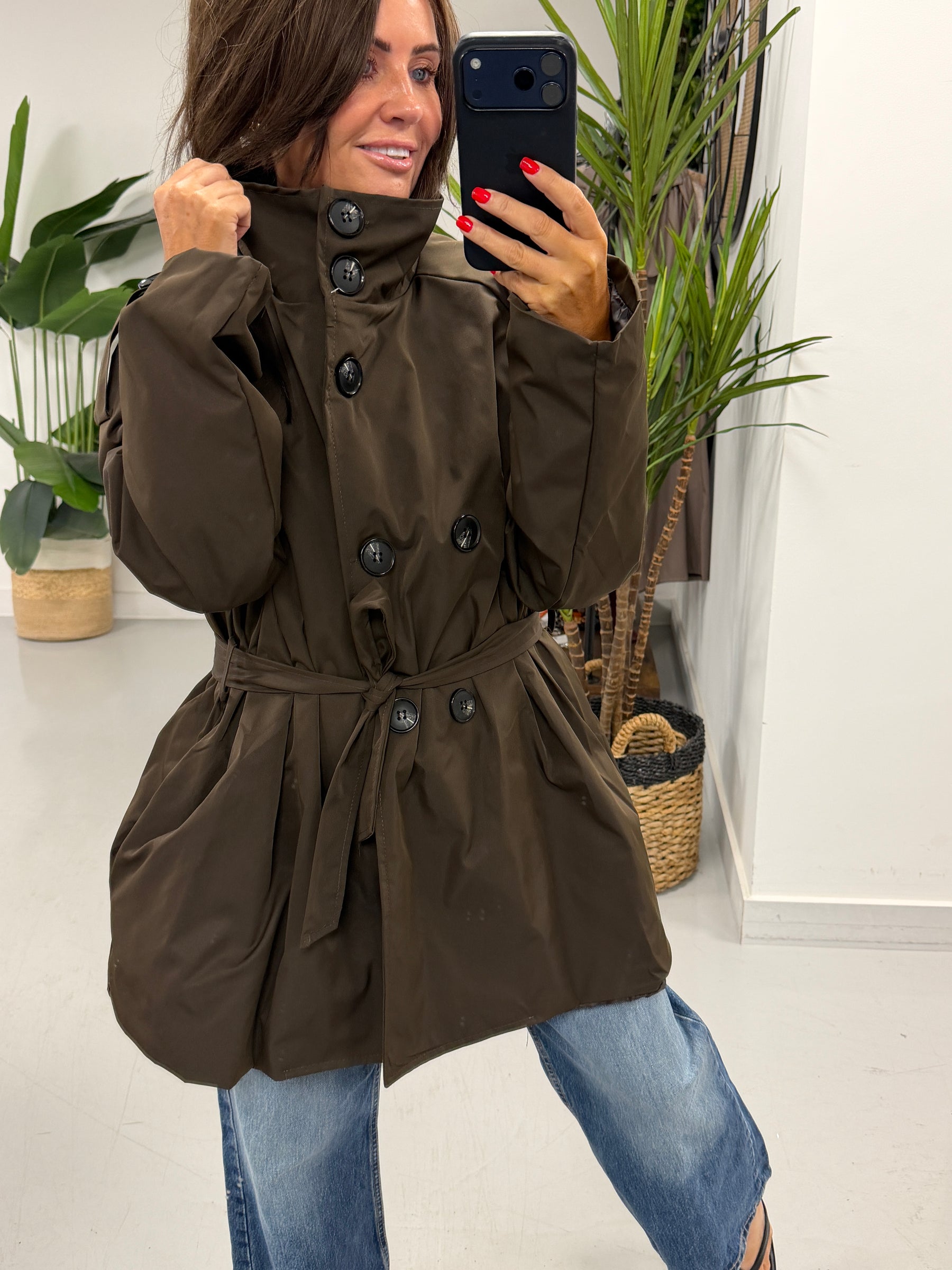 Trench Jacket - Chocolate
