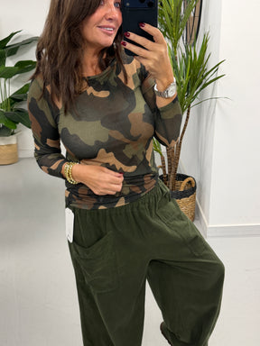 The Cashmere Blend Mesh - Camo (Size 8-14)