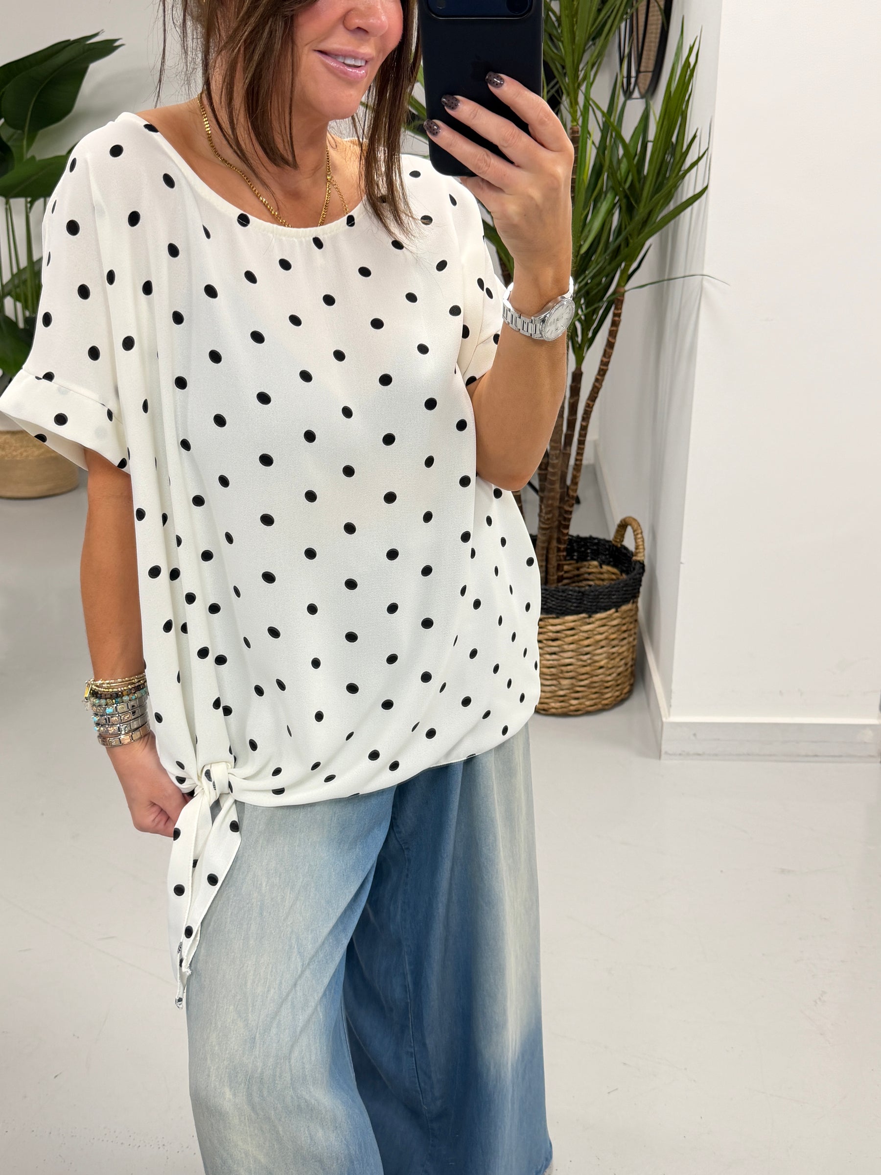 Dottie Side Tie - White