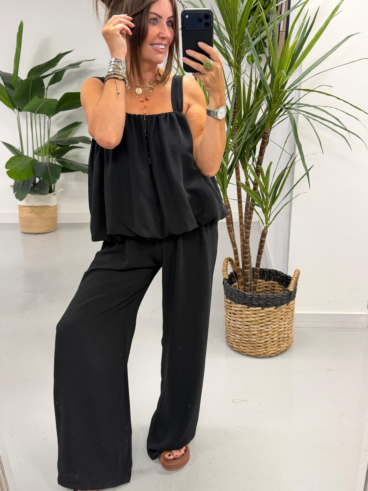 Bubble Two Piece  - Black