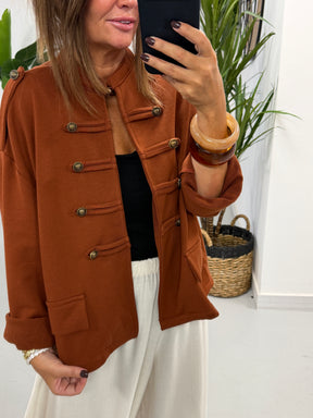 Zeta Otto Military Jacket - Rust