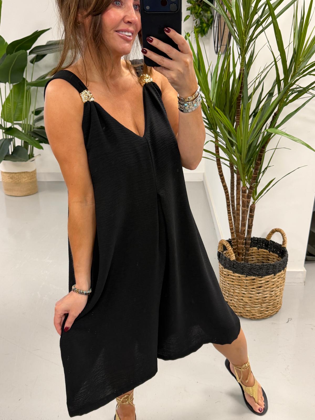 The Florence Playsuit - Black