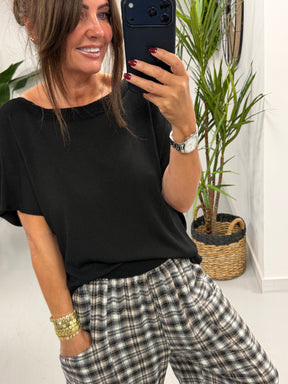 Madison Fine  Knit - Black (Size 12-16)