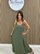 The Spring Shoulder Maxi - Khaki