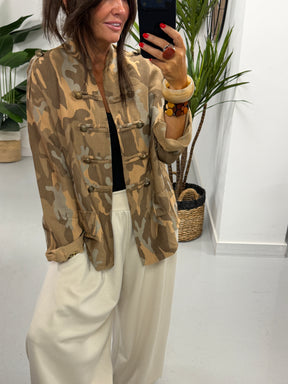 Camo Military Jacket - Sandstorm