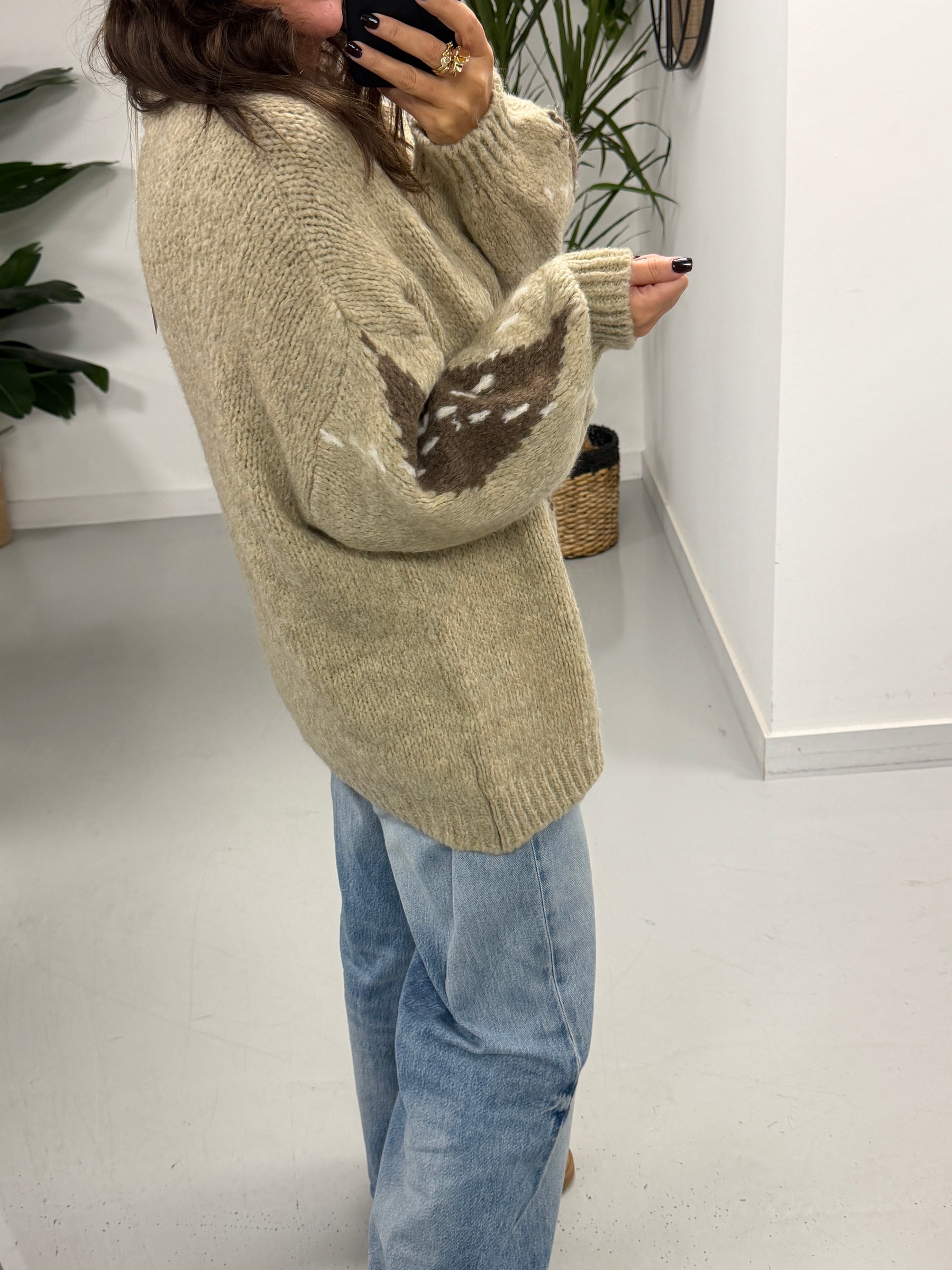 The Argyle Rustic Soft Knit - Oatmeal (Size 10-18)