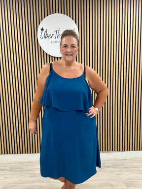 The Clara Frill Midaxi - Teal