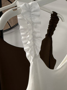 Ruched Vest - Buttercream