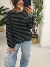 The Weekend Chill Cuff Stripe - Grey/Black (Special Buy No Return) Size 10 - 14