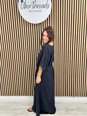 The Bondi Sands Split Dress - Black