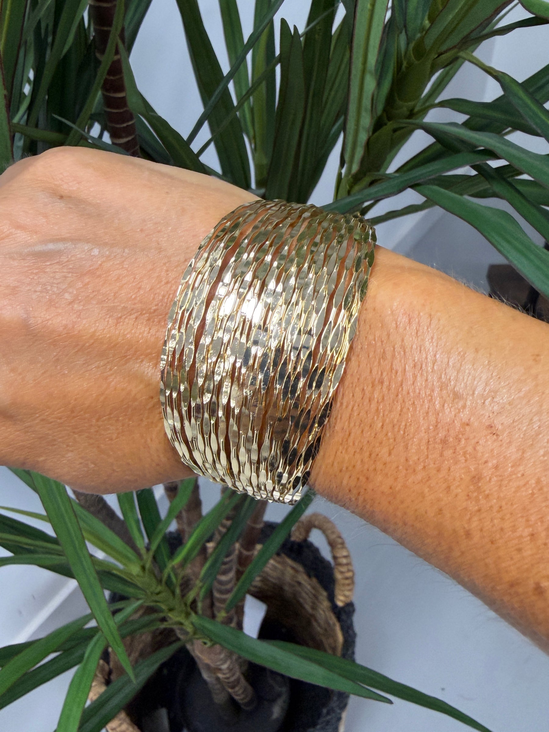 Gold Wired Bangle