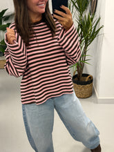 The Weekend Chill Stripe - Pink/Chocolate (Special Buy No Return) Size 10 - 16