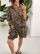 The Valencia Bandana Short Set - Chocolate