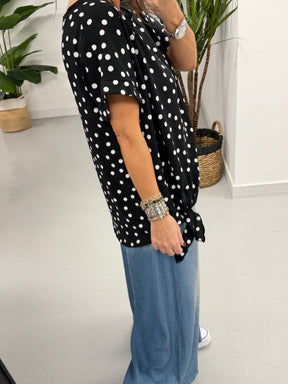 Dottie Side Tie - Black