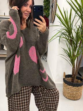 Heart Warmer Soft Knit - Dark Mocha