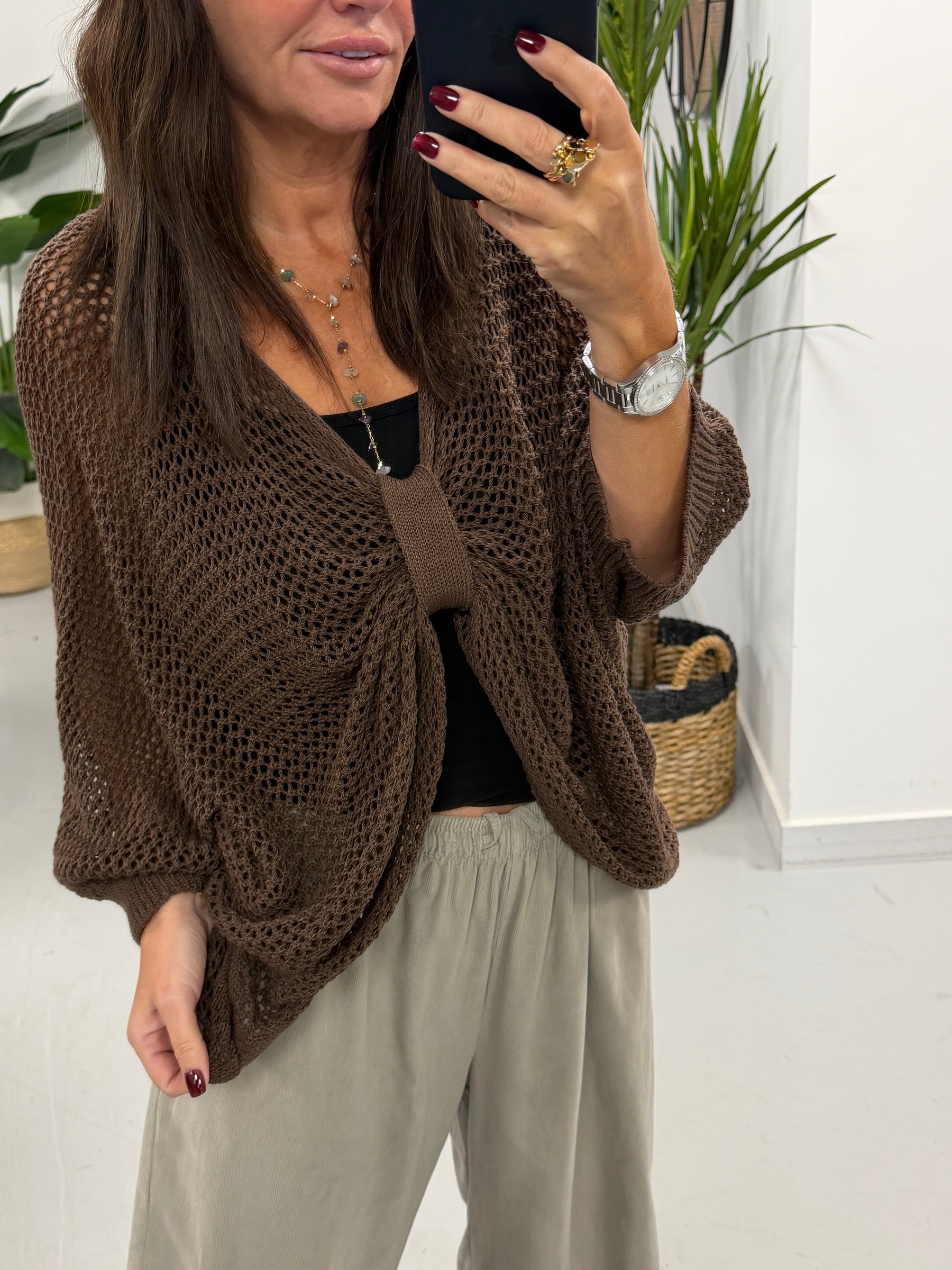 The Autumn Loose Knit - Chocolate (Size 10 - 16)