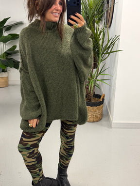 Soft Touch Leggings - Khaki Camo