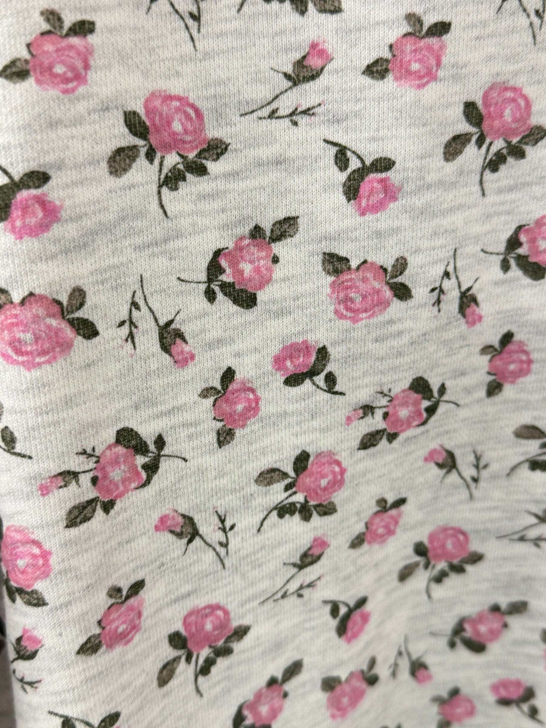 The Vintage Ditsy V Neck - Grey (no return)