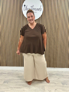 The Plain Palazzo - Cream(Plus)