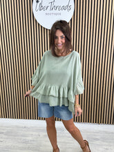 The Zante Frill Tunic - Green
