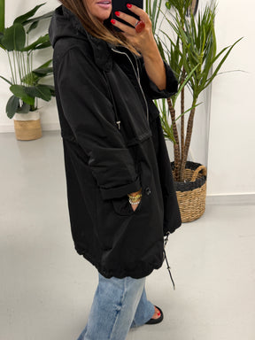 Fly Toggle Back Jacket - Black