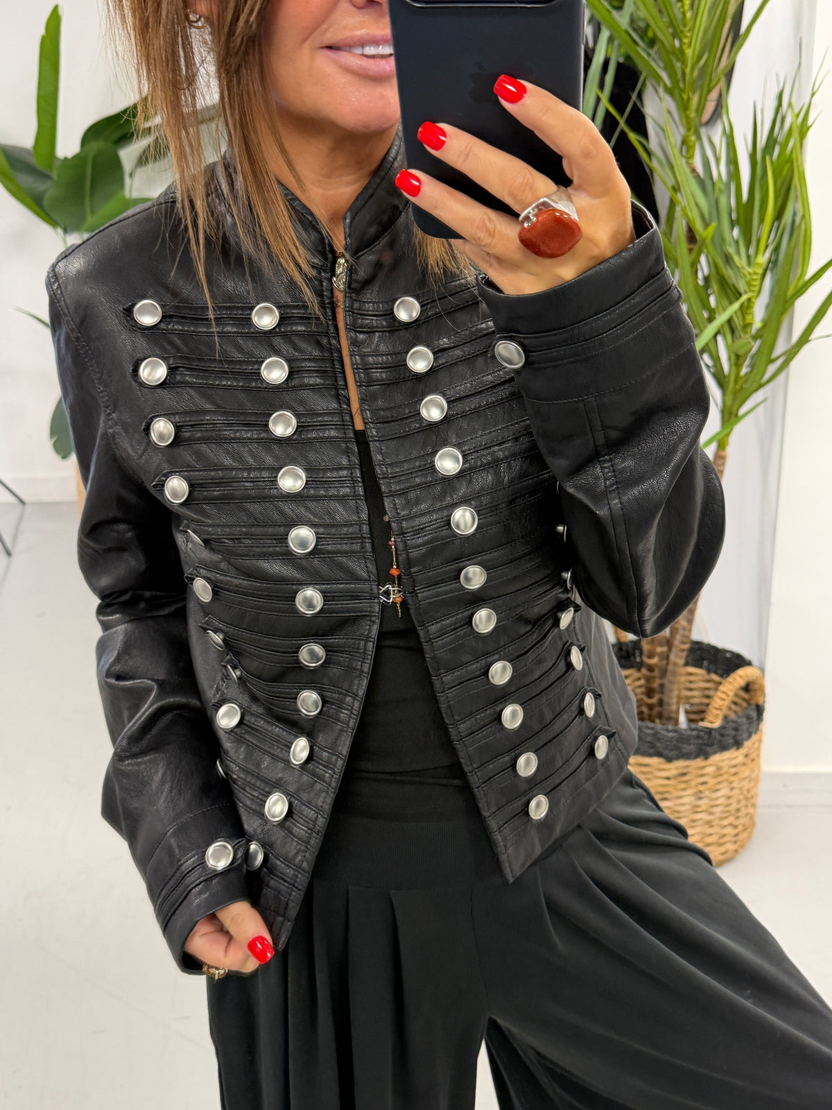 Butter Soft Military Jacket - Black (Pre order)