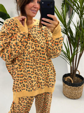 Animal Split Cuff Jersey - Orange