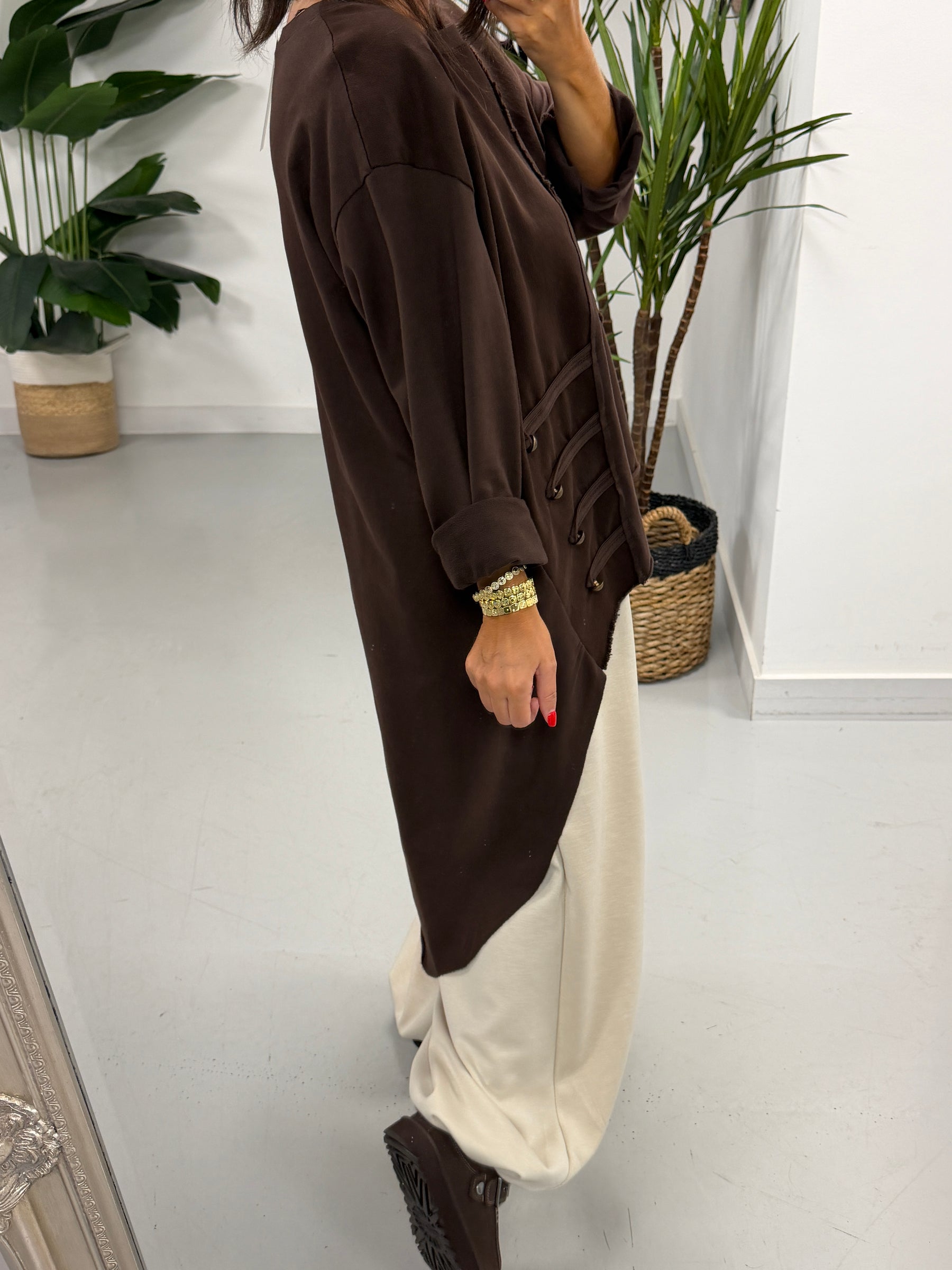 Mixed Military High Low- Chocolate