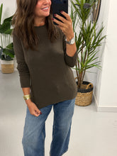 The Cashmere Blend Layering Top - Chocolate (Size 12-18)