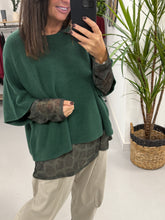 Animal Mesh Top - Khaki