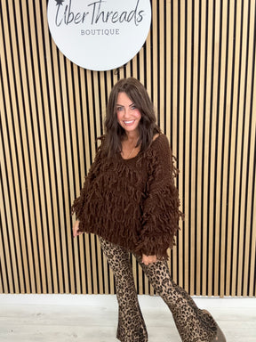 The Shaggy Jumper - Chocolate