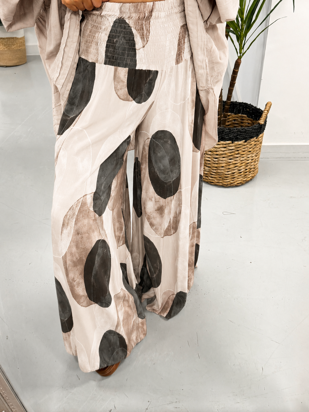 The Haven Pocket Palazzo - Cream