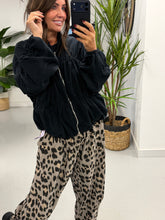 The Needlecord Ruffle Bomber - Black (Size 10 - 16)