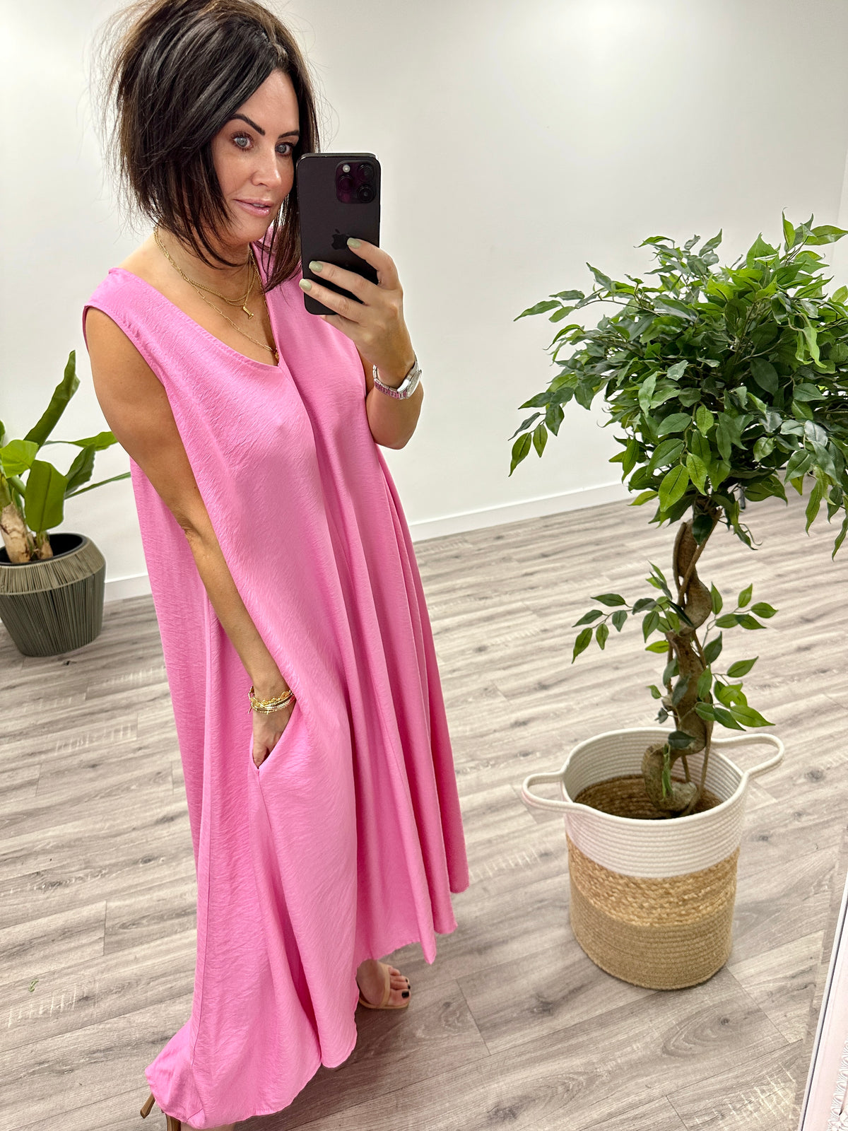 Virginia Pocket Dress - Pink