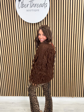 The Shaggy Jumper - Chocolate