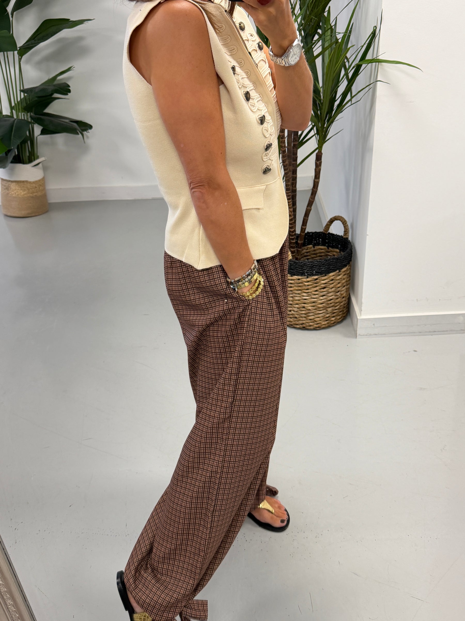 Knitted Waistcoat - Cream
