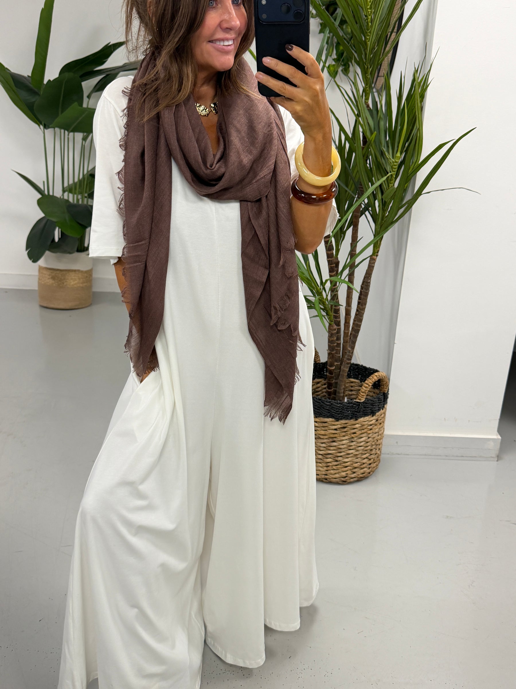 Jasmine Jumpsuit - Antique White